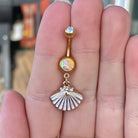 Marina Lyric Belly Button Ring-Belly Button Rings-Elara Body Jewelry