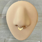 Noctivelle Septum Ring-Septum Ring-Gold-8mm Diameter-Elara Body Jewelry