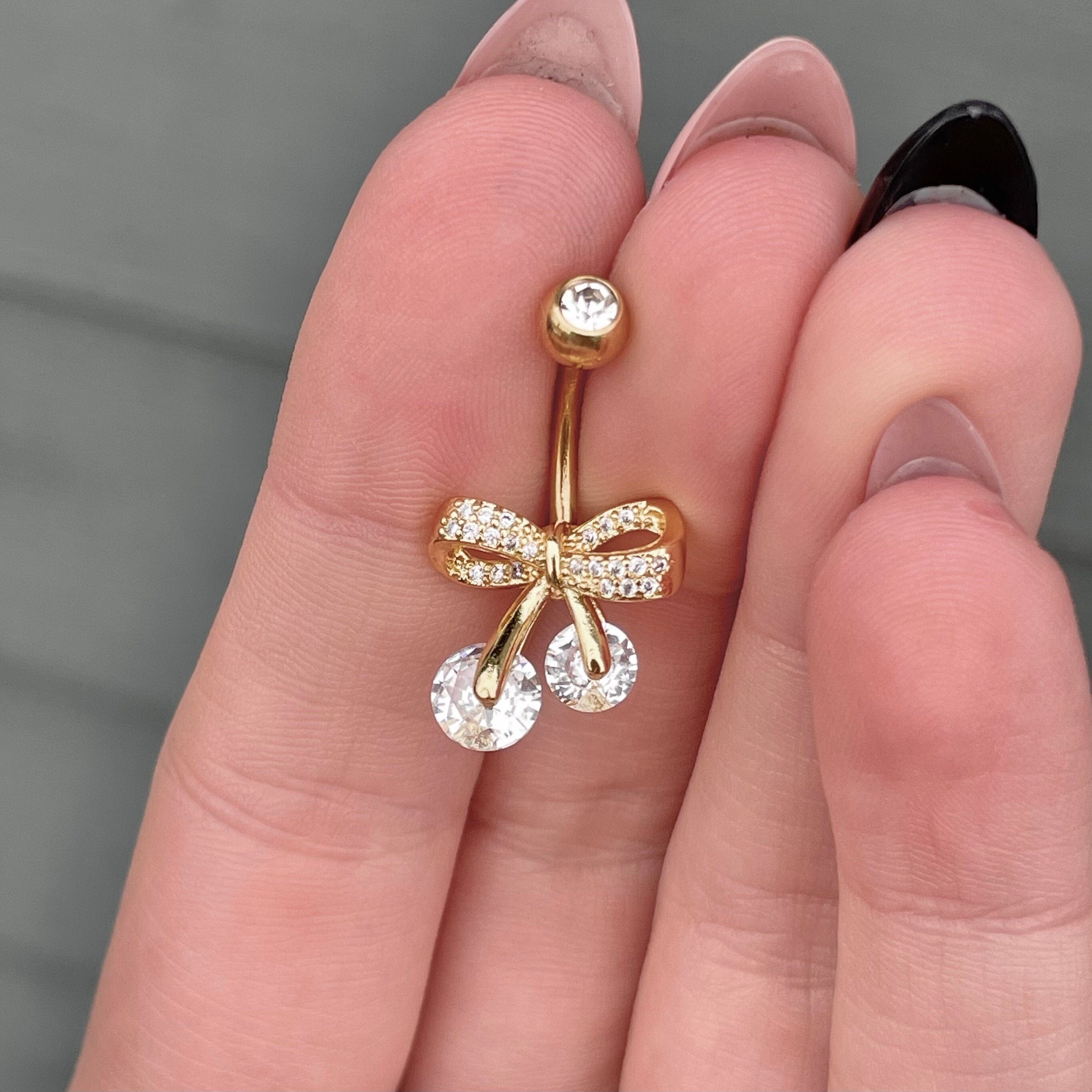Noema Belly Button Ring-Belly Button Rings-Elara Body Jewelry
