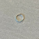 Opaline Halo Septum Ring-Septum Ring-Elara Body Jewelry