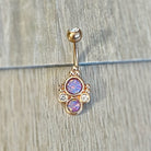 Ophelia Mist Belly Button Ring-Belly Button Rings-Elara Body Jewelry