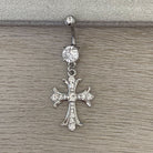 Sanctielle Belly Button Ring-Belly Button Rings-Silver-Elara Body Jewelry