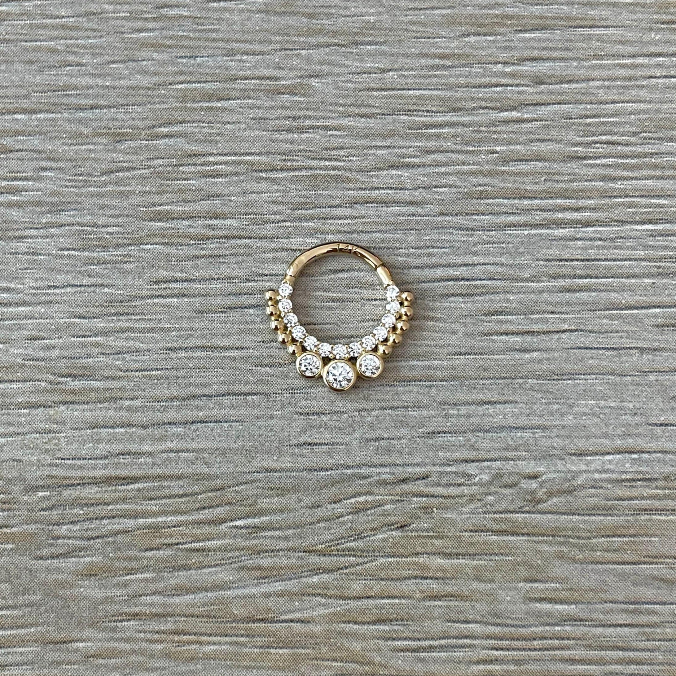 Selunai Daith Earring-Daith Earring-Elara Body Jewelry