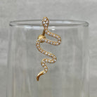 Serpentine Noire Belly Button Ring-Belly Button Rings-Elara Body Jewelry