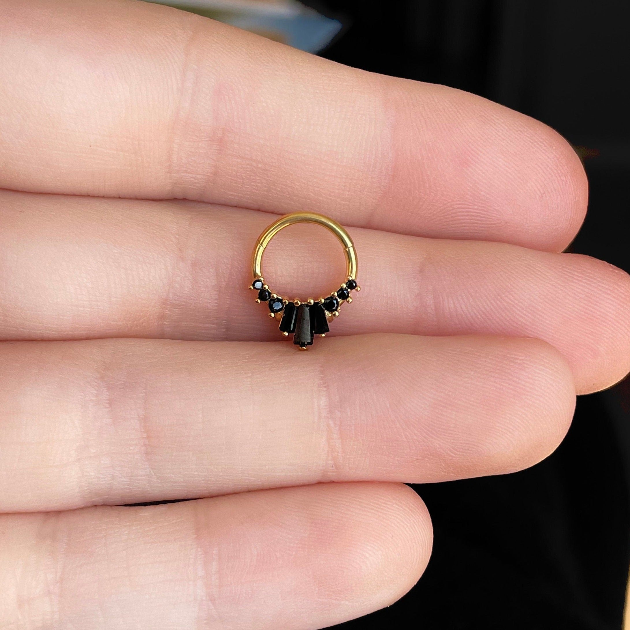 Siena Glow Septum Ring-Septum Ring-Elara Body Jewelry