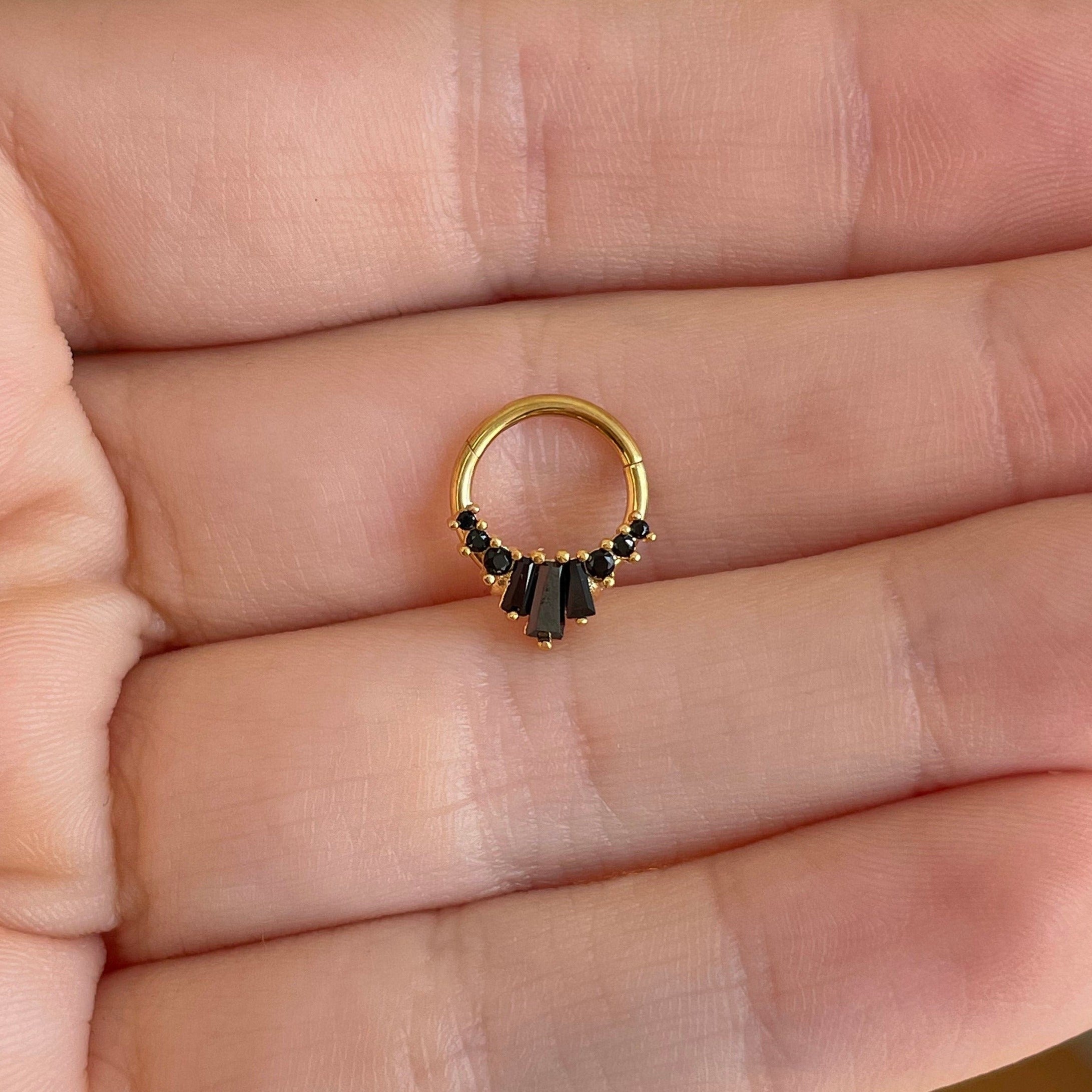 Siena Glow Septum Ring-Septum Ring-Elara Body Jewelry