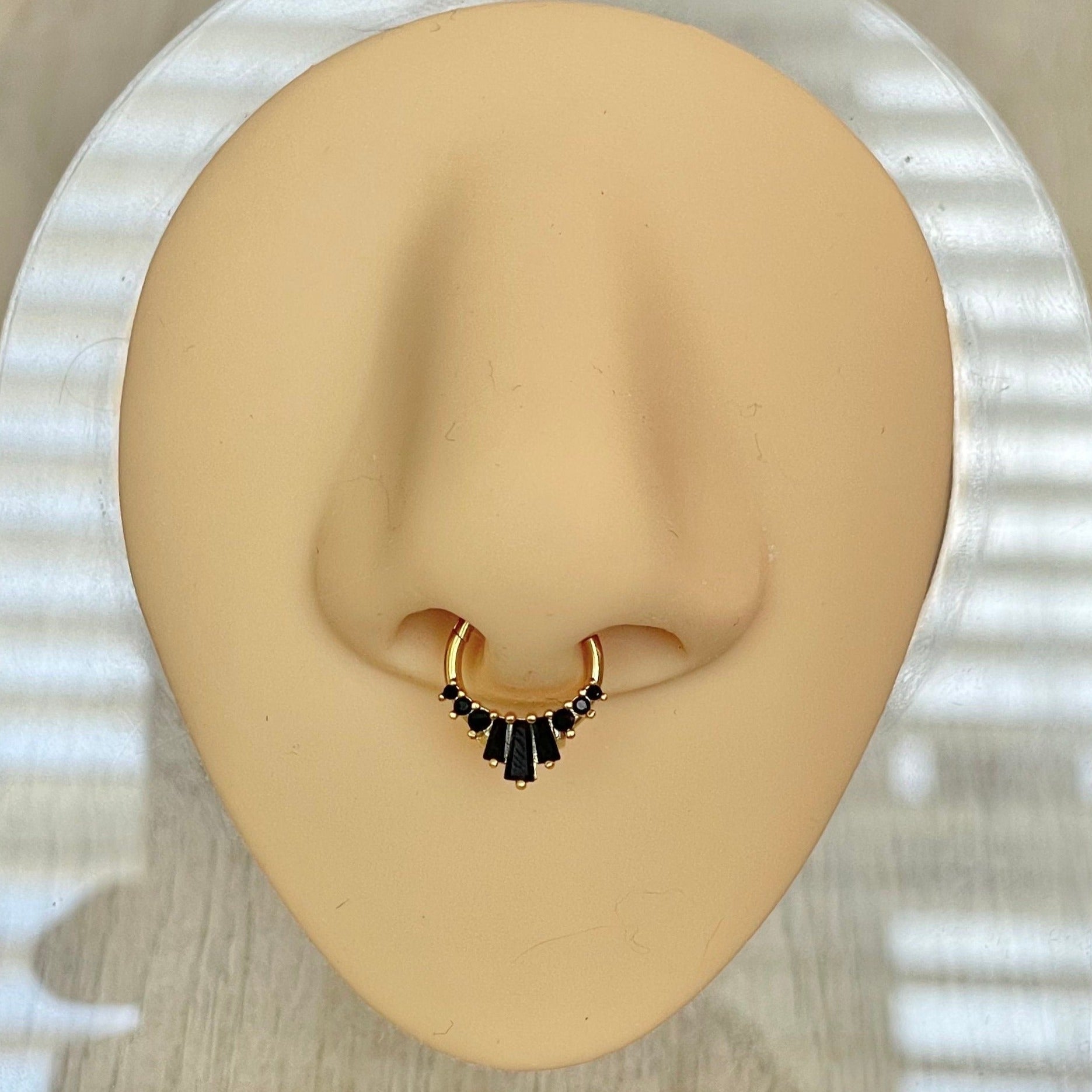 Siena Glow Septum Ring-Septum Ring-Elara Body Jewelry