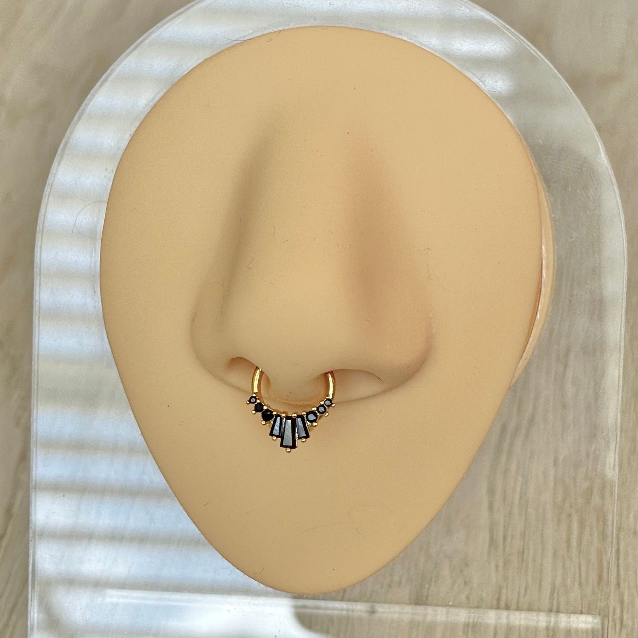 Siena Glow Septum Ring-Septum Ring-Elara Body Jewelry