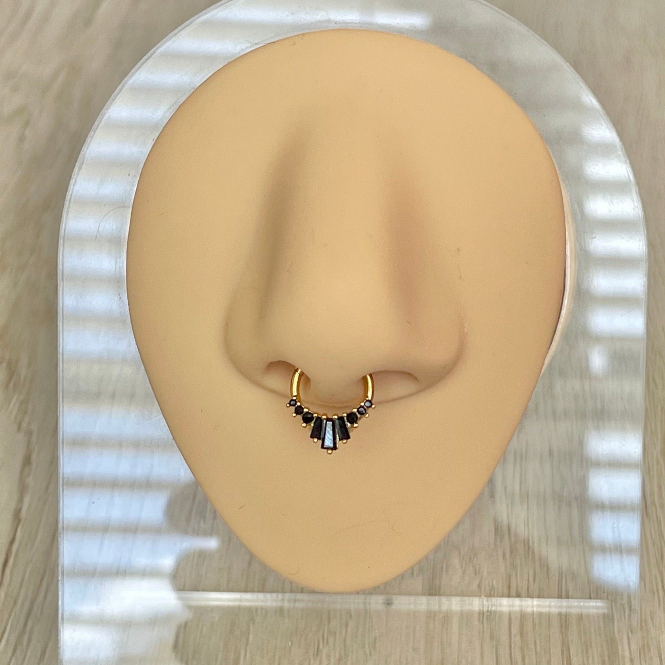 Siena Glow Septum Ring-Septum Ring-Elara Body Jewelry