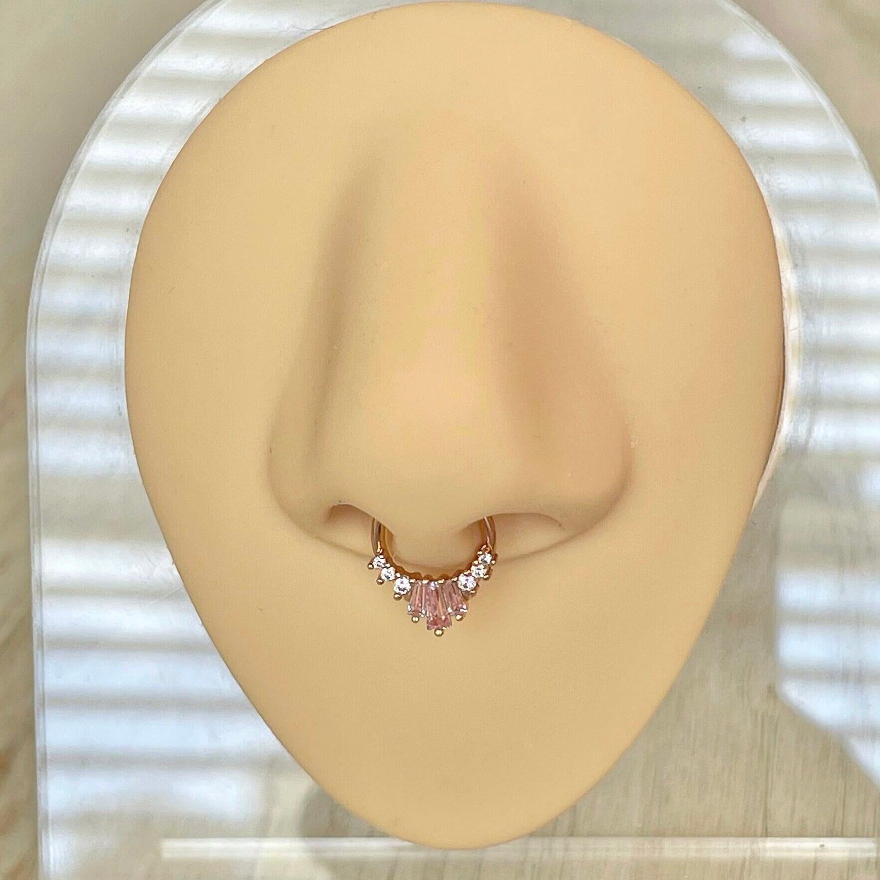 Siena Glow Septum Ring-Septum Ring-Elara Body Jewelry