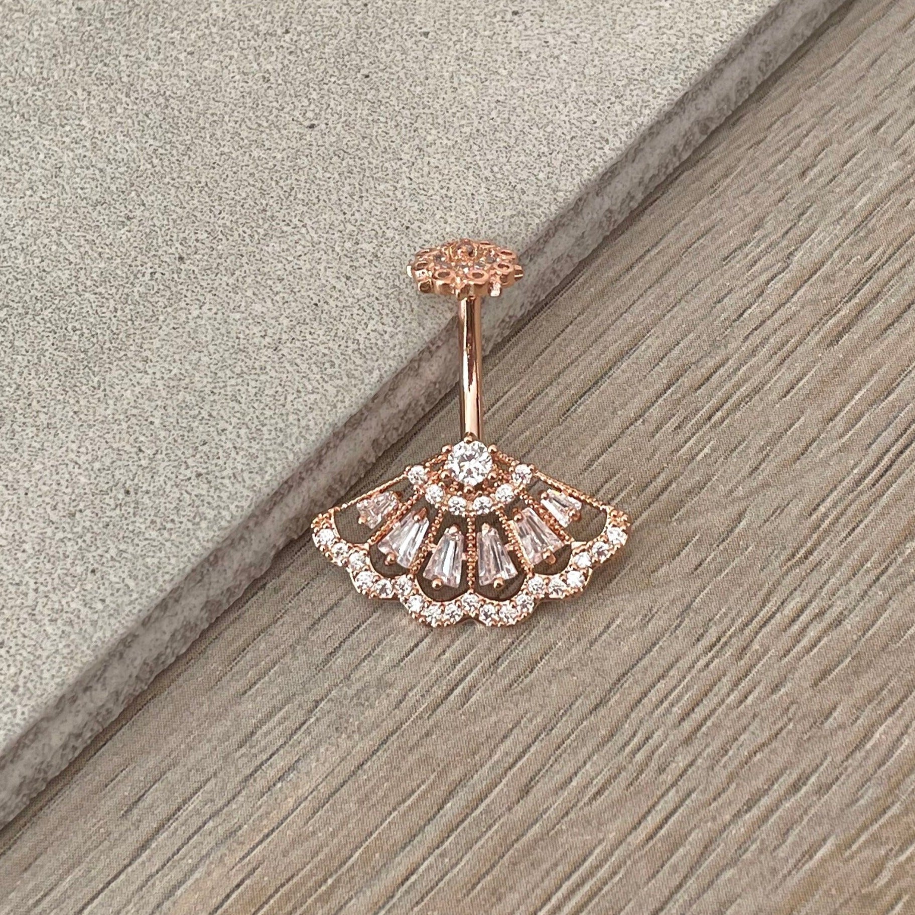 Soleia Arc Belly Button Ring-Belly Button Rings-Elara Body Jewelry