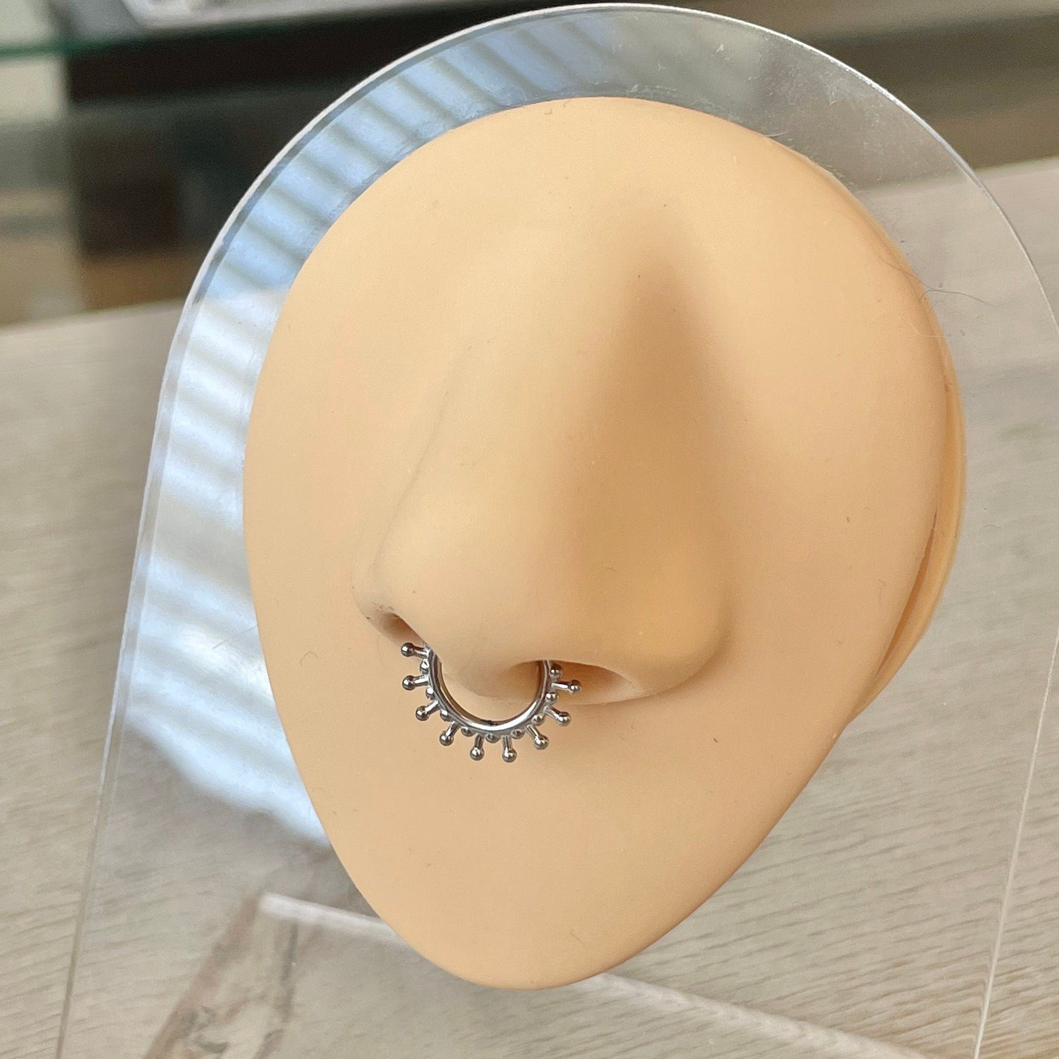 Solstice Glow Septum Ring-Septum Ring-Elara Body Jewelry