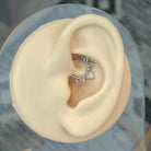 Soluna Bloom Daith Earring-Daith Earring-Silver-Elara Body Jewelry