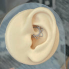 Soluna Bloom Daith Earring-Daith Earring-Silver-Elara Body Jewelry