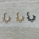 Soluna Bloom Septum Ring-Septum Ring-Black-Elara Body Jewelry