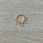 Soluna Bloom Septum Ring-Septum Ring-Rose gold-Elara Body Jewelry