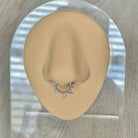 Soluna Bloom Solid Gold Septum Ring-Septum Ring-Elara Body Jewelry