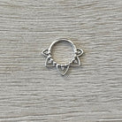Soluna Bloom Solid Gold Septum Ring-Septum Ring-Elara Body Jewelry