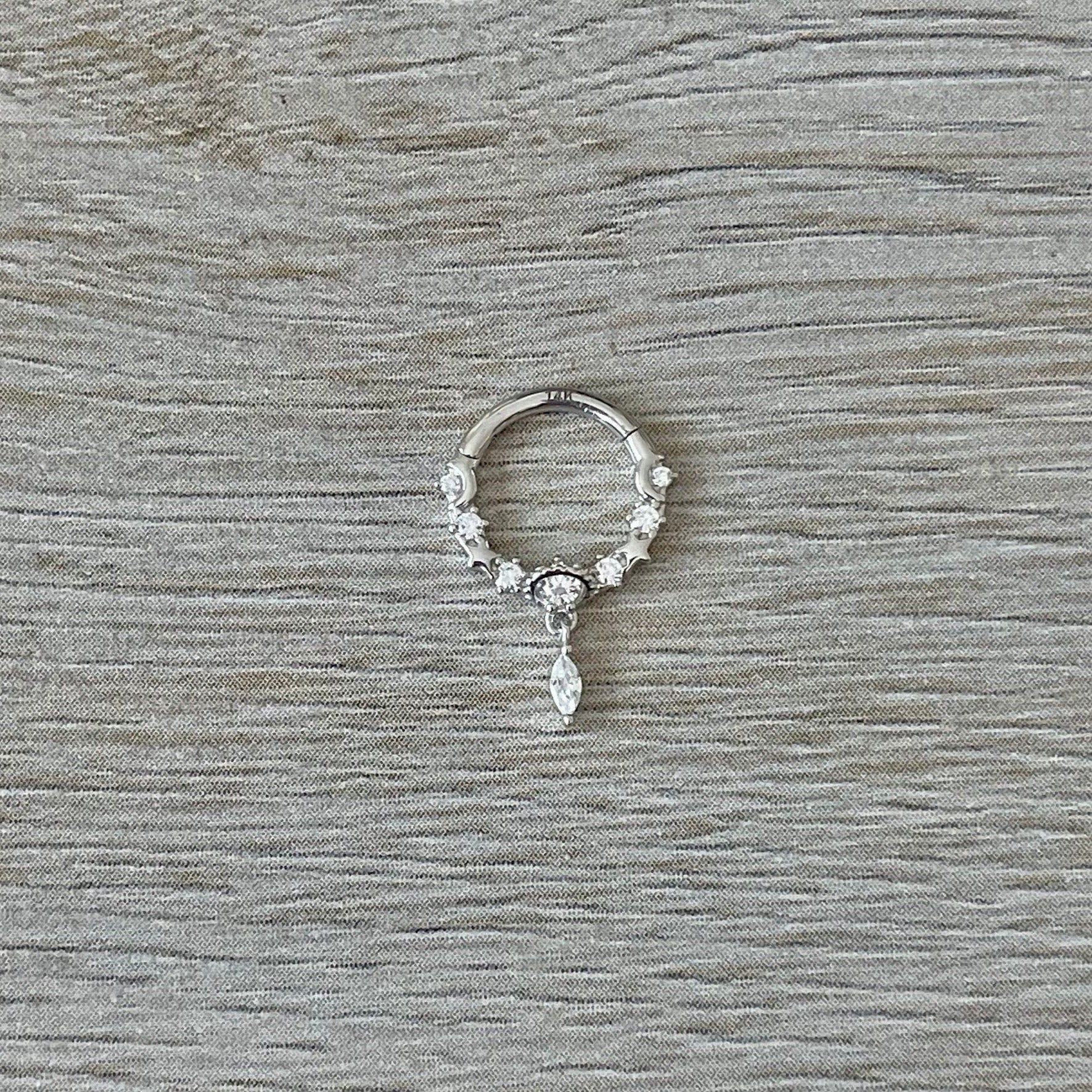 Stellar Glow Septum Ring-Septum Ring-Elara Body Jewelry