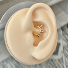 Thornlight Halo Daith Earring-Daith Earring-8mm-Gold-Elara Body Jewelry