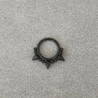 Thornlight Halo Septum Ring-Septum Ring-8mm-Black-Elara Body Jewelry