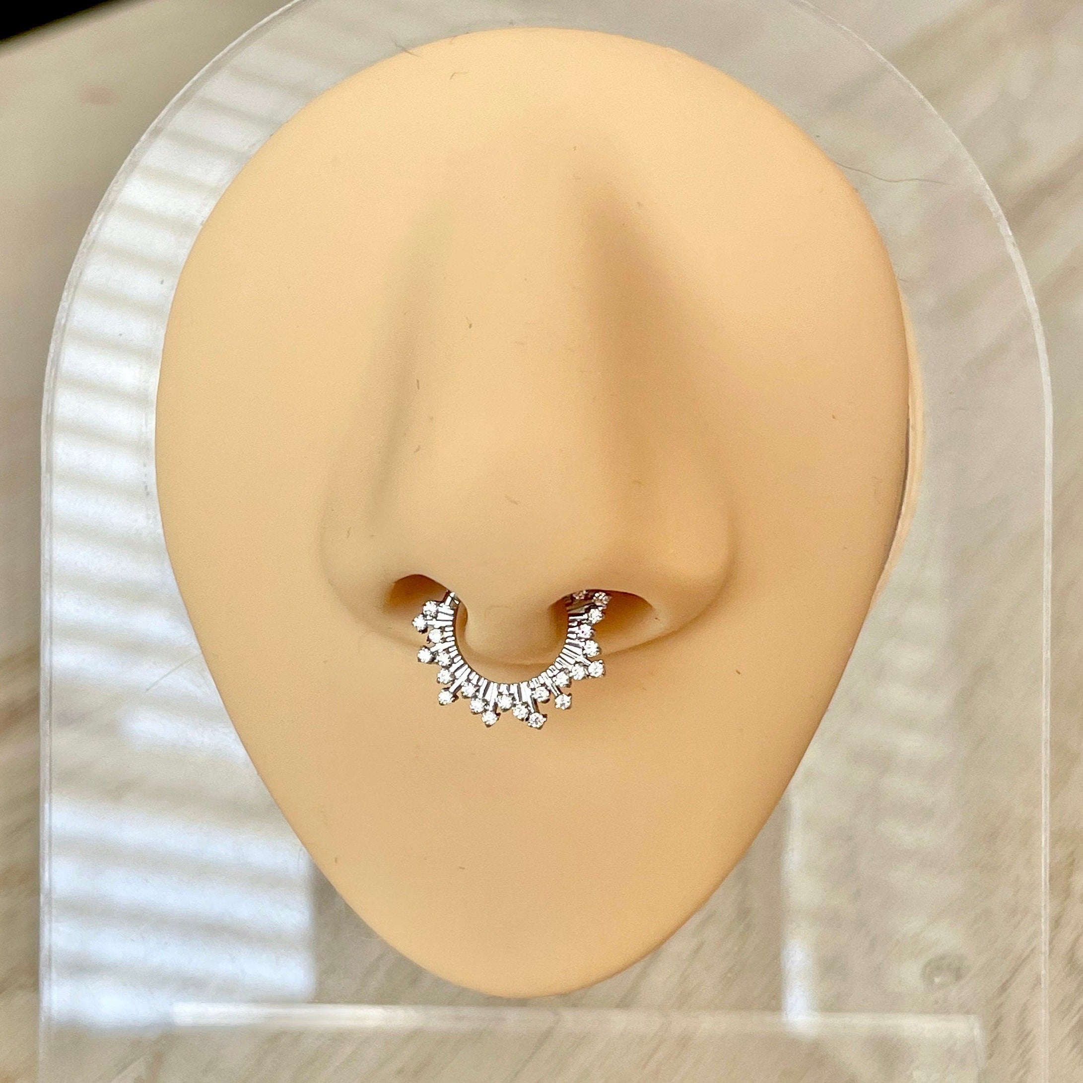 Twilight Diadem Septum Ring-Septum Ring-Elara Body Jewelry