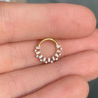 Varae Daith Earring-Daith Earring-Gold-8mm Diameter-Elara Body Jewelry