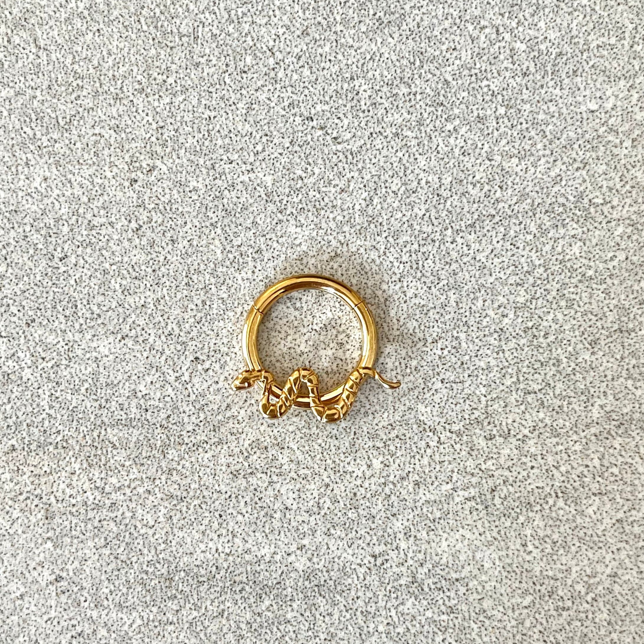 Velasca Coil Daith Earring-Daith Earring-Elara Body Jewelry