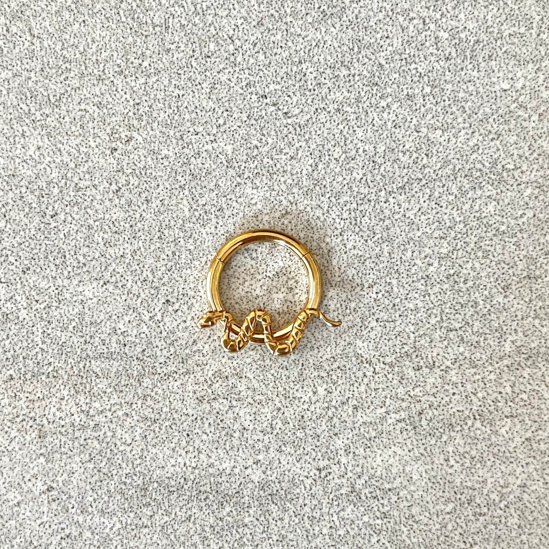 Velasca Coil Daith Earring-Daith Earring-Elara Body Jewelry