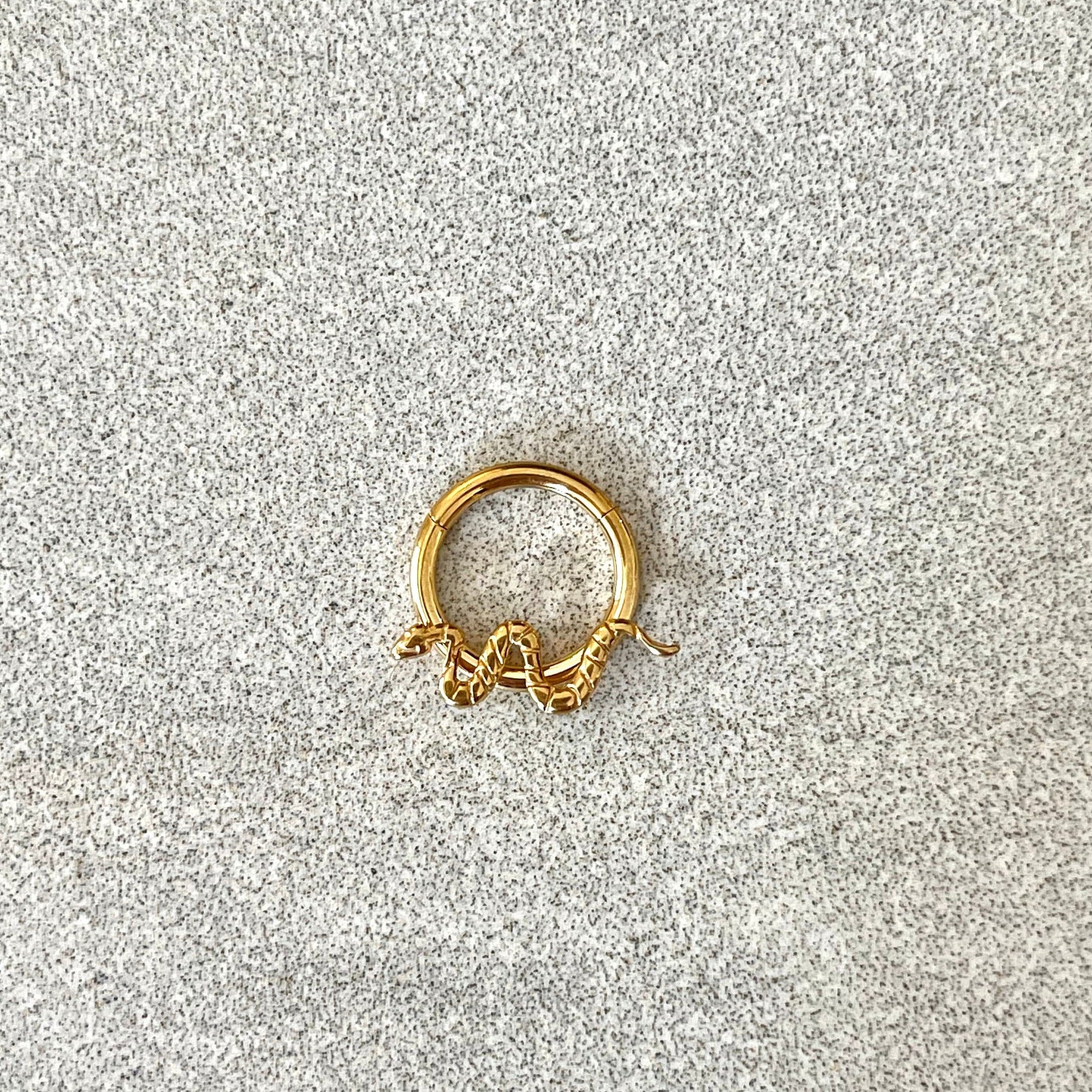 Velasca Coil Daith Earring-Daith Earring-Elara Body Jewelry