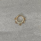 Velora Spark Opal Daith Earring-Daith Earring-Elara Body Jewelry