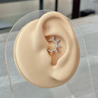 Verdant Glow Daith Earring-Daith Earring-Elara Body Jewelry