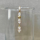 Vespera Cascade Belly Button Ring-Belly Button Rings-Gold-Elara Body Jewelry