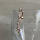 Vespera Cascade Belly Button Ring-Belly Button Rings-Elara Body Jewelry