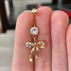 Violaire Belly Button Ring-Belly Button Rings-Elara Body Jewelry