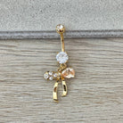 Violaire Belly Button Ring-Belly Button Rings-Elara Body Jewelry
