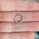 Zephyra Glow Septum Ring-Septum Ring-Elara Body Jewelry